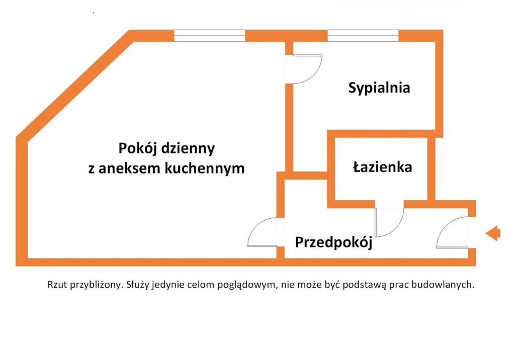 Wohnung 3 zimmer 42 m² Lodz, Polen