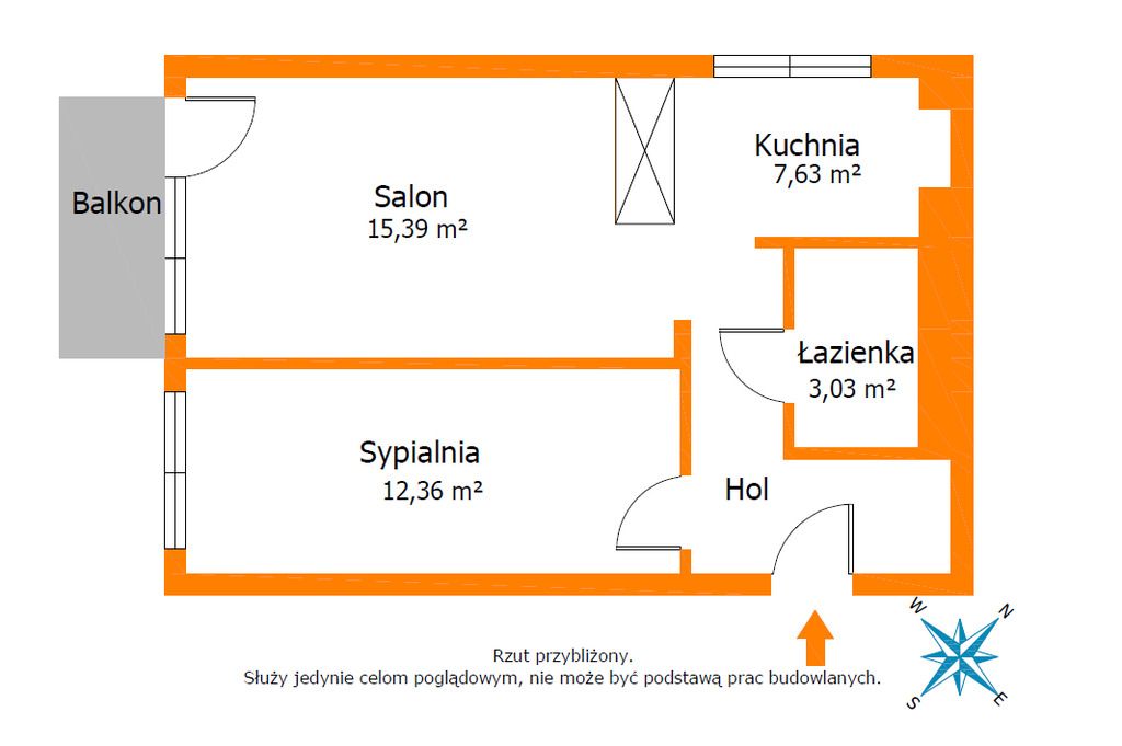 Apartamento 2 habitaciones 44 m² Ostrow Wielkopolski, Polonia