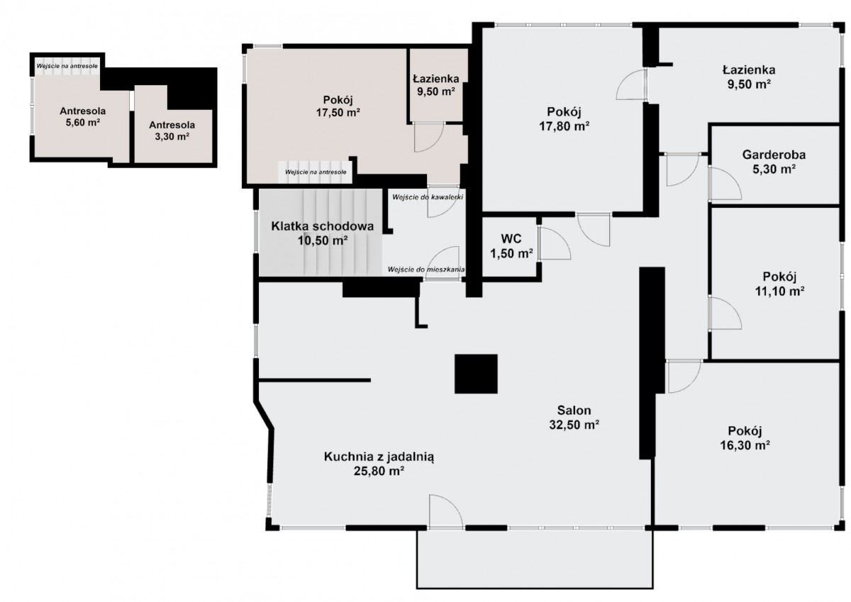 Mieszkanie 5 pokojów 167 m² Warszawa, Polska