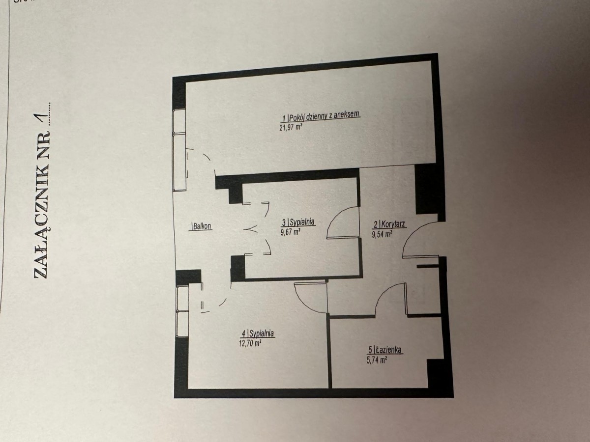 2 room apartment 60 m² Poznan, Poland