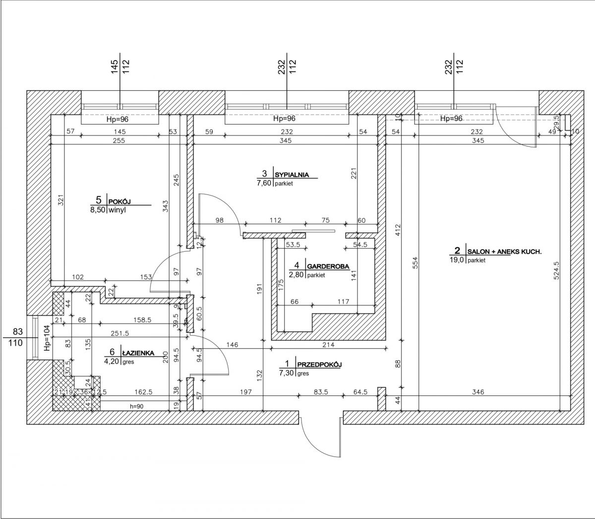 Appartement 3 chambres 51 m² Varsovie, Pologne