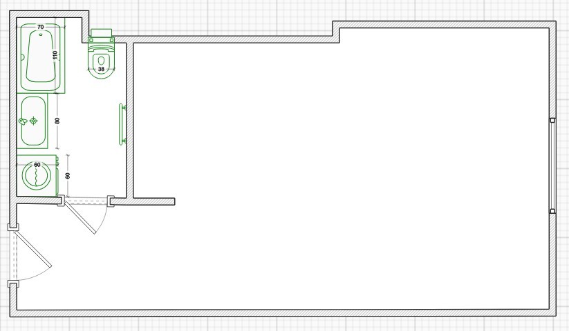 1 room apartment 30 m² Poznan, Poland
